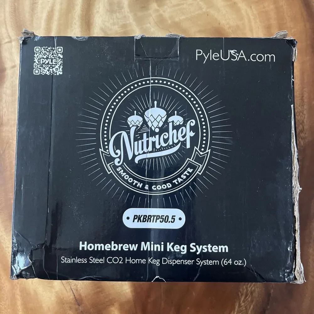 Nutrichef Homebrew Mini Keg - Stainless Steel CO2‎ Home Keg Dispenser System